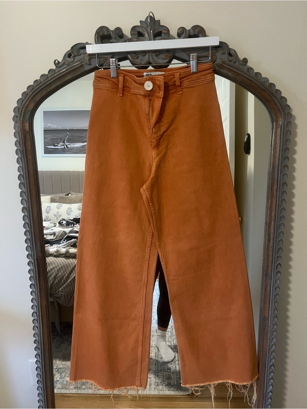Zara marine straight jeans